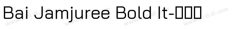 Bai Jamjuree Bold It字体转换